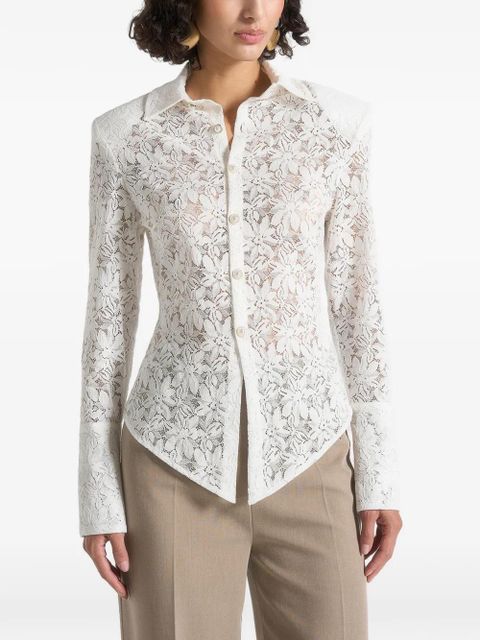 Manière De Voir Sila lace buttoned shirt - White - zdjęcie produktu nr 1