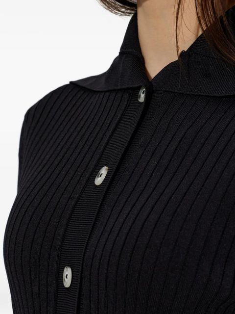 ENTIRE STUDIOS button-up polo top - Black