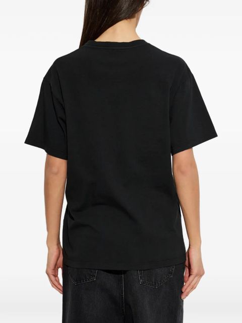 Maison Margiela floral-print T-shirt - Black - zdjęcie produktu nr 2