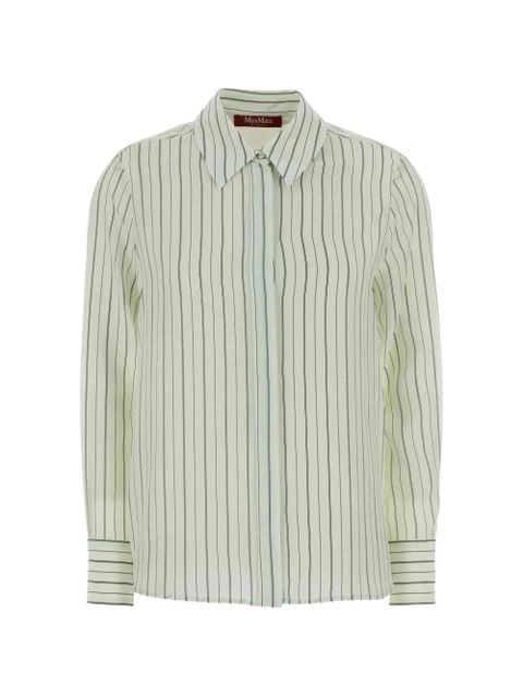 Max Mara striped silk shirt - Green - zdjęcie produktu nr 1