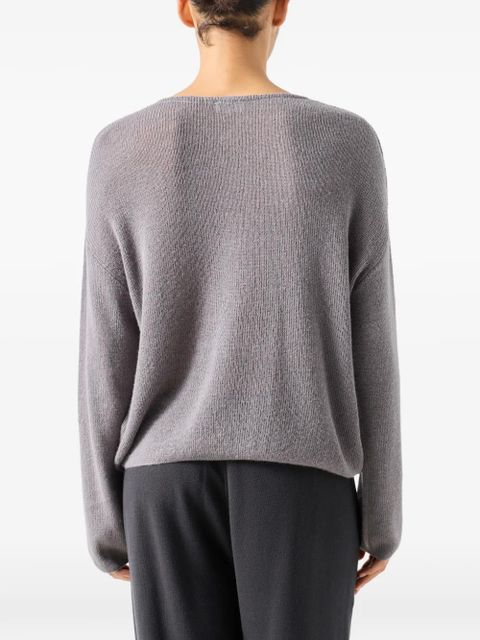 American Vintage Liucity long-sleeve sweater - Grey