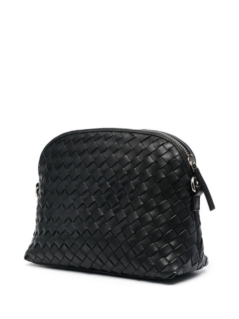 DRAGON DIFFUSION woven leather shoulder bag - Black