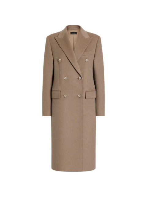 Dolce & Gabbana double-breasted coat - Brown - zdjęcie produktu nr 1