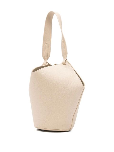 KHAITE Lotus mini tote bag - Neutrals