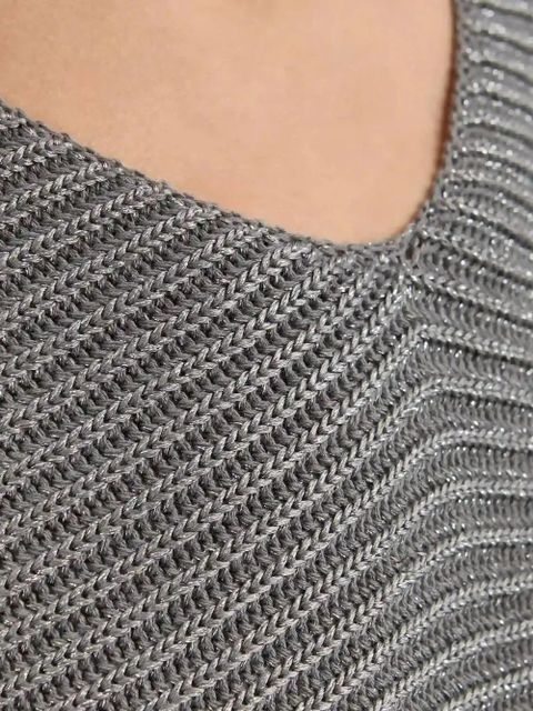 Lauren Ralph Lauren V-neck long-sleeve sweater - Grey