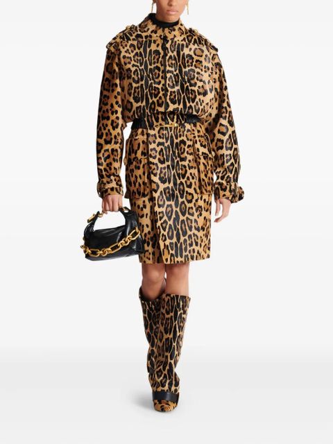 Balmain leopard-print skirt - Neutrals - zdjęcie produktu nr 2