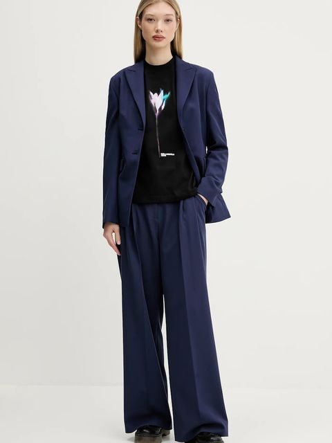 Karl Lagerfeld Jeans t-shirt bawełniany damski kolor czarny A3W17041 - zdjęcie produktu nr 2