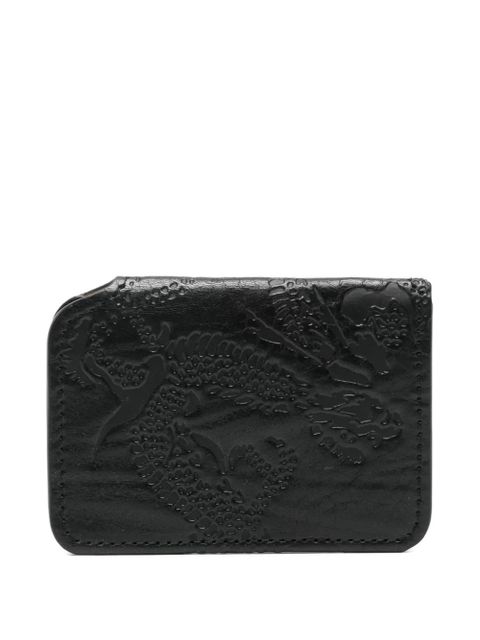 OUR LEGACY debossed card holder - Black