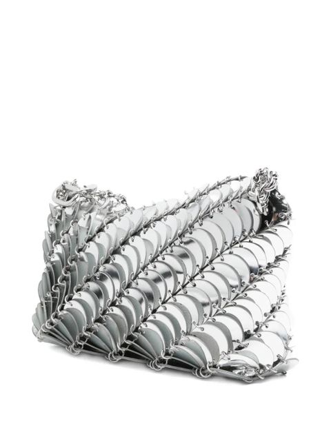 Rabanne disc-detail chain shoulder bag - Grey