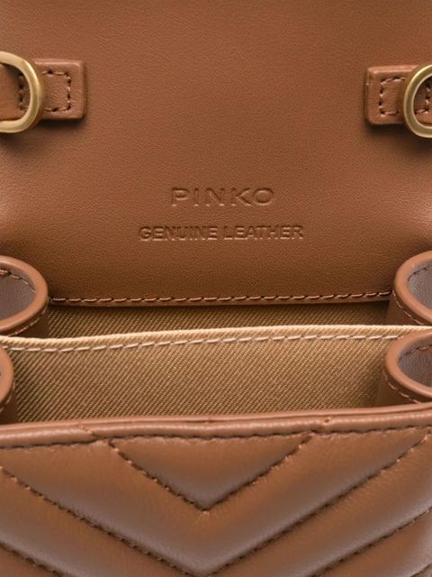 PINKO Love One smartphone bag - Brown