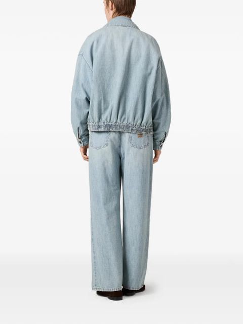 Miu Miu stonewashed denim jacket - Blue - zdjęcie produktu nr 2