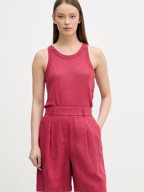 United Colors of Benetton top damski lniany - zdjęcie produktu nr 2