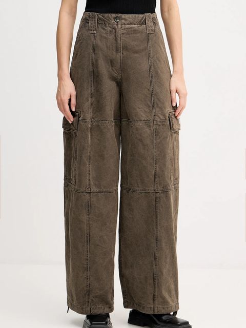 Kenzo spodnie bawełniane Dyed Canvas Cargo Pants - zdjęcie produktu nr 1
