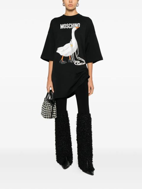 Moschino graphic-print mini dress - Black - zdjęcie produktu nr 2