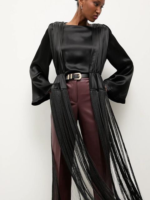 Answear.LAB bluzka damska kolor czarny gładka - zdjęcie produktu nr 1