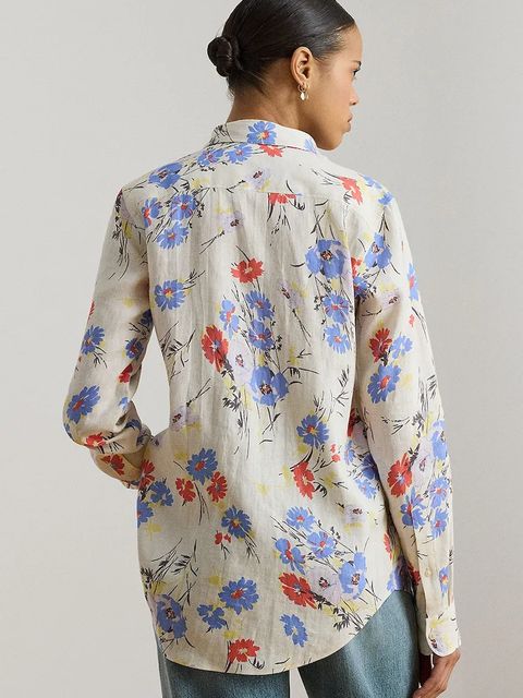 Lauren Ralph Lauren koszula damska lniana - zdjęcie produktu nr 1