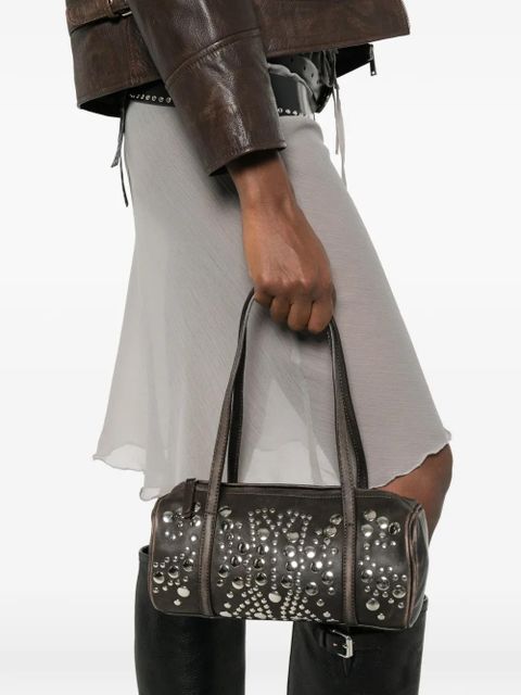 Gimaguas Sofia studded shoulder bag - Brown - zdjęcie produktu nr 2