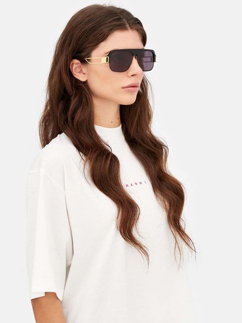 Marni okulary przeciwsłoneczne Burullus kolor czarny EYMRN00057 001 FMZ - zdjęcie produktu nr 2