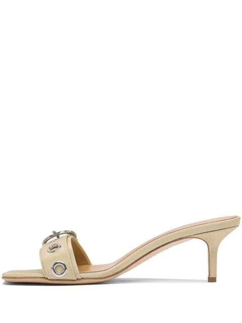 Aeyde 55mm Ilvy buckle-detail square-toe sandals - Neutrals - zdjęcie produktu nr 2