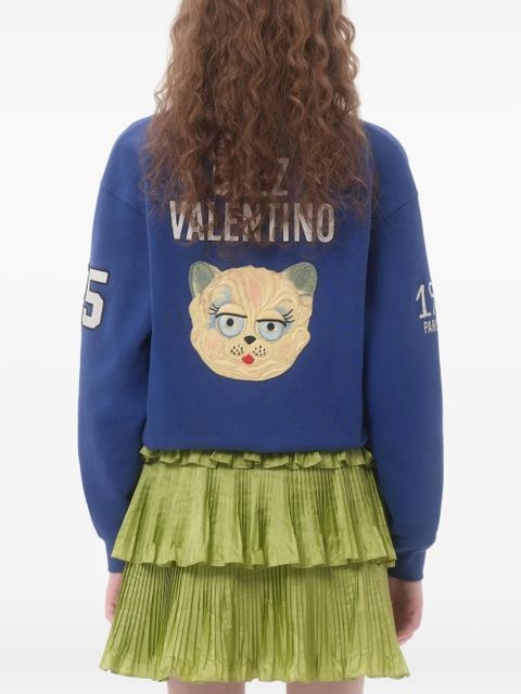 Valentino Garavani embroidered cotton sweatshirt - Blue - zdjęcie produktu nr 2