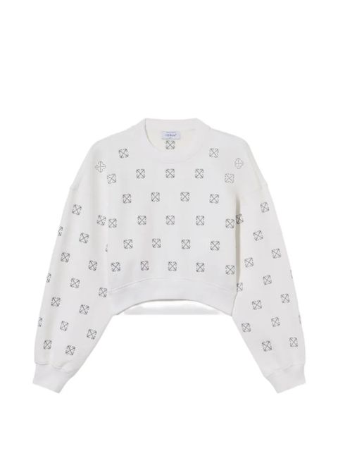 Off-White lurex Little Arrows sweatshirt - zdjęcie produktu nr 1