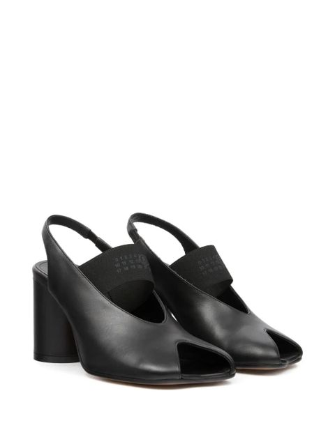 MM6 Maison Margiela open-toe slingback sandals - Black - zdjęcie produktu nr 2