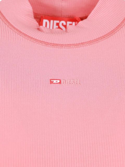 Diesel T-Mokky-Microdiv ribbed T-shirt - Pink