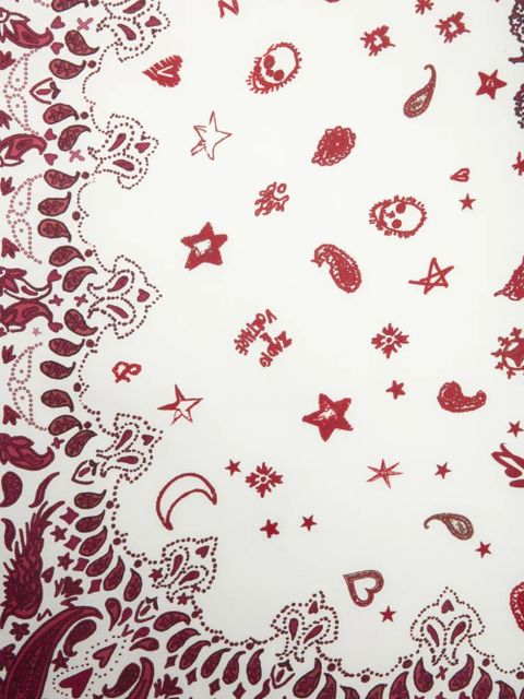 Zadig&Voltaire Debbie 85 Bandana-print scarf - White