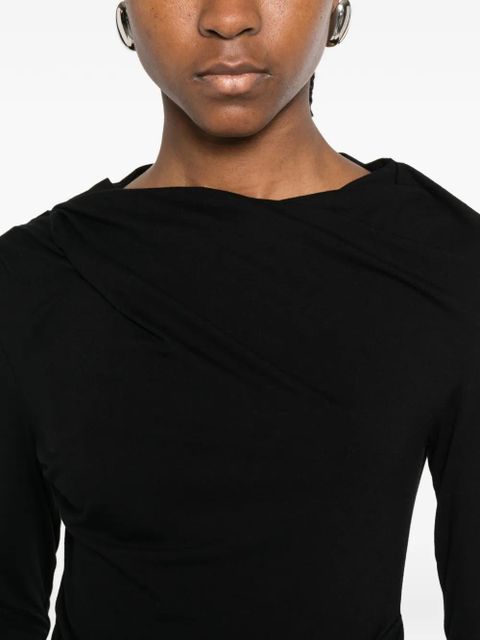 ENTIRE STUDIOS draped top - Black