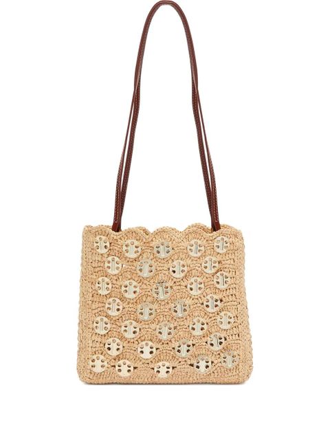 Rabanne scalloped appliqué shoulder bag - Neutrals - zdjęcie produktu nr 1