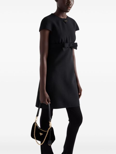 Prada sablé mini dress - Black