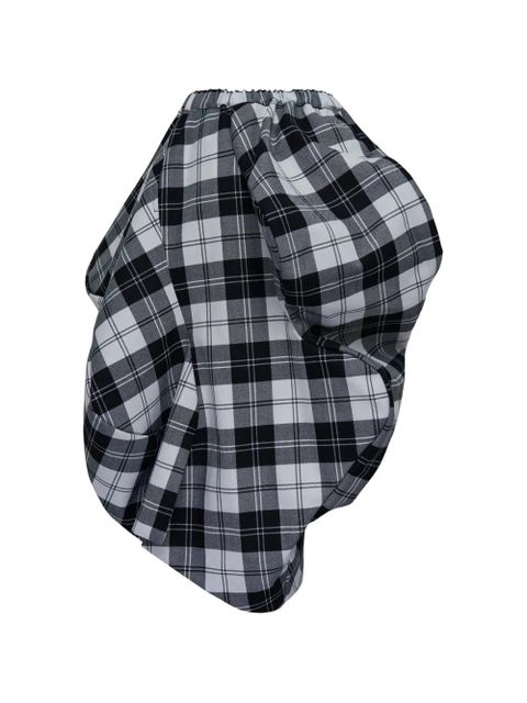 Comme Des Garçons checked skirt - Black - zdjęcie produktu nr 2