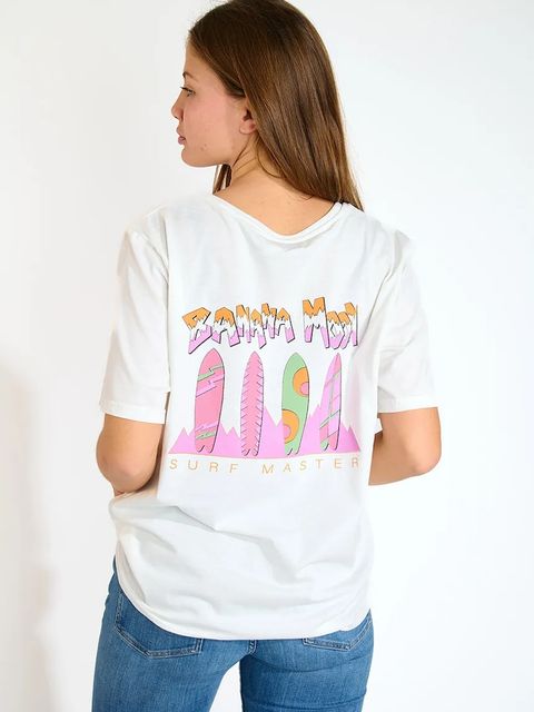 Banana Moon t-shirt bawełniany Urbana damski kolor beżowy CRISP.URBANA - zdjęcie produktu nr 1