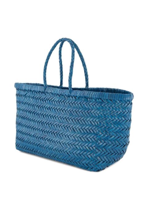 DRAGON DIFFUSION small Triple Jump woven tote bag - Blue