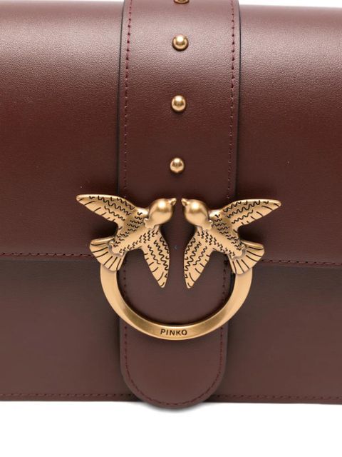 PINKO medium Love Bag One leather shoulder bag - Red