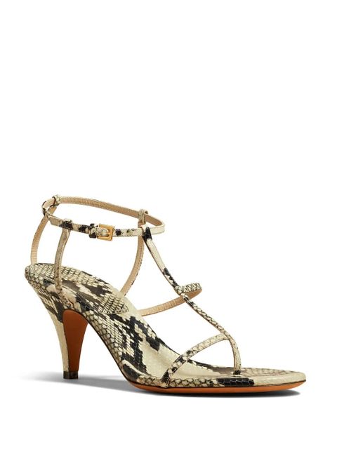 KHAITE The Jones 75mm leather sandals - Neutrals - zdjęcie produktu nr 2