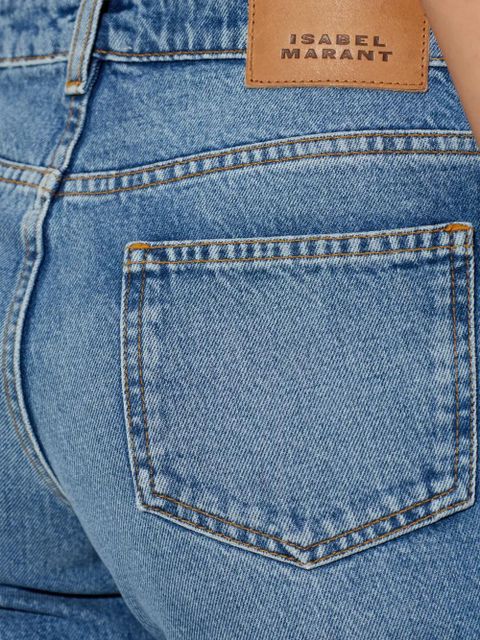 ISABEL MARANT Denala frayed jeans - Blue