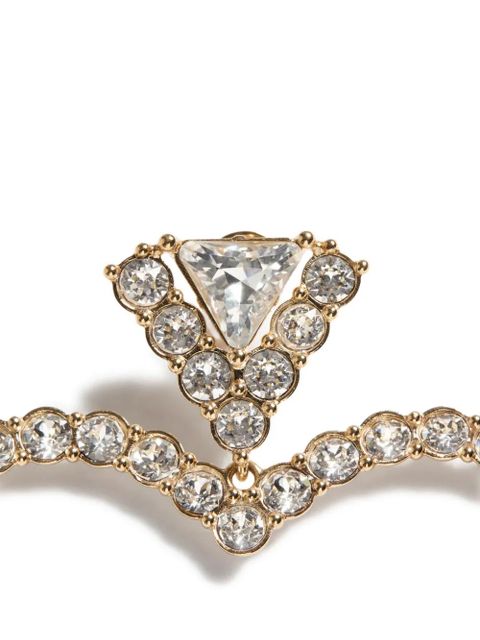 Valentino Garavani Coeur Royal earrings in metal and Swarovski® crystals - Gold