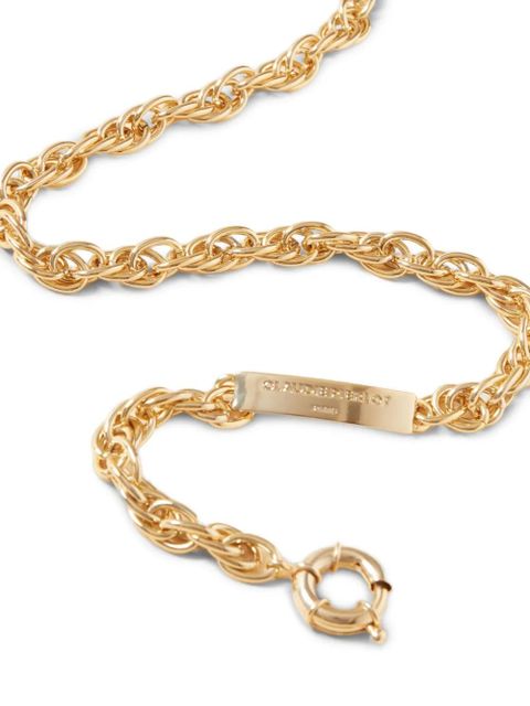 Claudie Pierlot Twisted heart chain belt - Gold