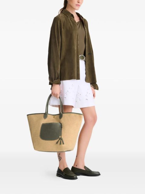 Longchamp large Le Pliage tote bag - Neutrals - zdjęcie produktu nr 2