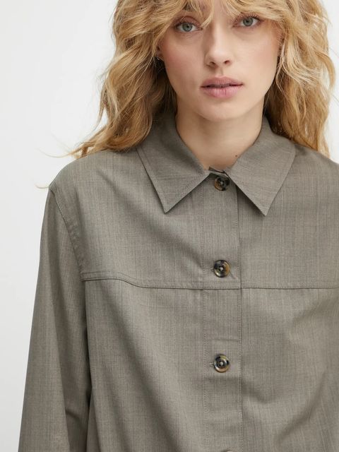 Samsoe Samsoe kurtka z domieszką wełny SAESMELLA