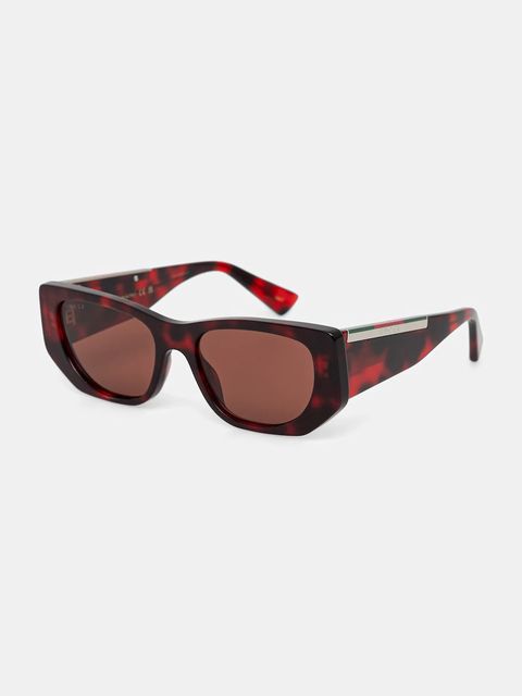 Gucci okulary przeciwsłoneczne damskie kolor czerwony GG1959S
