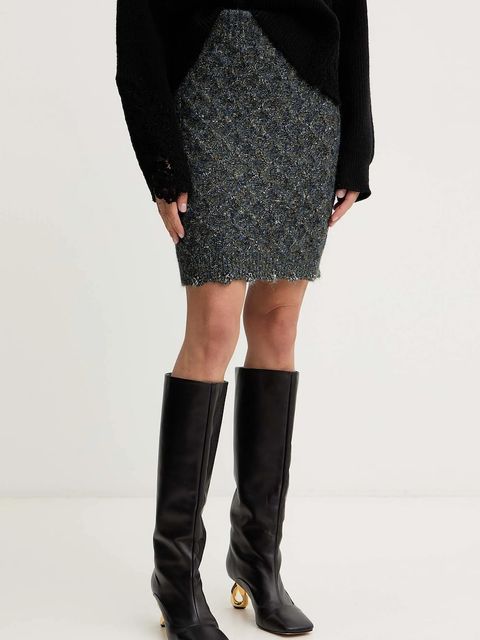 Pinko spódnica kolor granatowy mini prosta 105970 A2YB - zdjęcie produktu nr 1