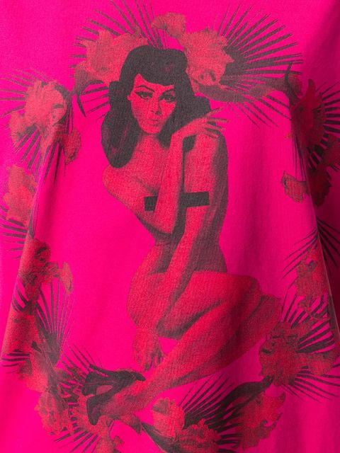 Givenchy pin-up print T-shirt - Pink