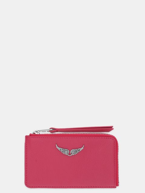 ZADIG&VOLTAIRE portfel skórzany damski kolor różowy LWSG00011 - zdjęcie produktu nr 1