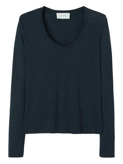 American Vintage Jacksonville scoop-neck T-shirt - Blue - zdjęcie produktu nr 1