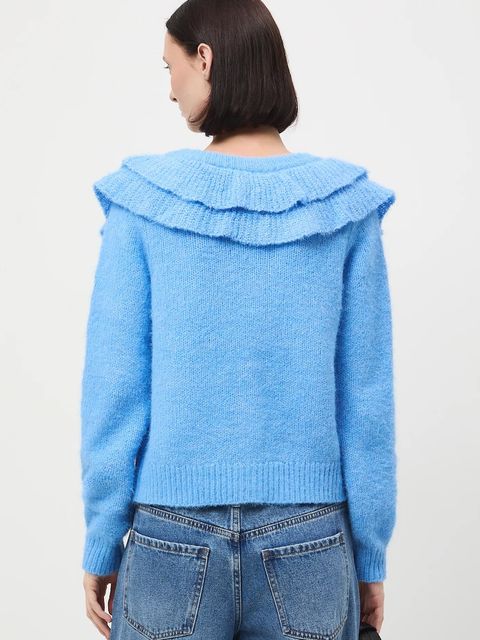 Medicine kardigan damski kolor niebieski ciepły - zdjęcie produktu nr 2