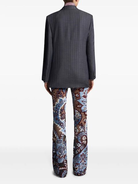 ETRO wool double-breasted jacket - Grey - zdjęcie produktu nr 2