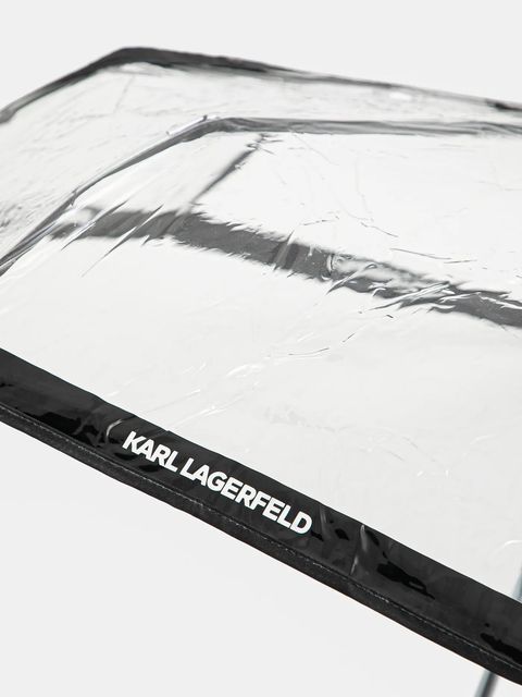 Karl Lagerfeld parasol K/ESSENTIAL kolor biały A1W50058
