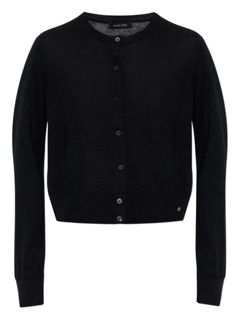 ANINE BING button-fastening cardigan - Black - zdjęcie produktu nr 1